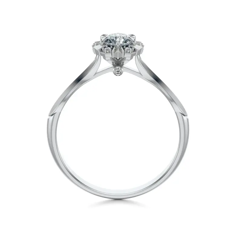 Pierścionek białe złoto z diamentami AJPZ_082